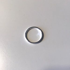 Sterling silver simple band ring